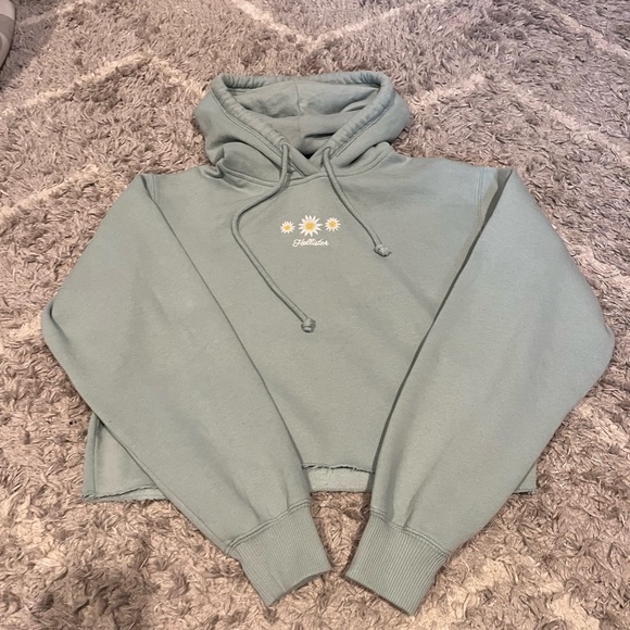 Women's/Teen - Hollister Cropped Long Sleeve Sweatshirt - MINT Shape - Size XS - Picture 2 of 9